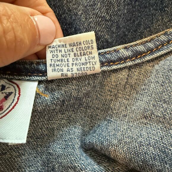 Vtg Carolina Blues Plus Denim Jumper Sz 20W Noah’s Ark Preschool Teacher Church - Picture 9 of 14